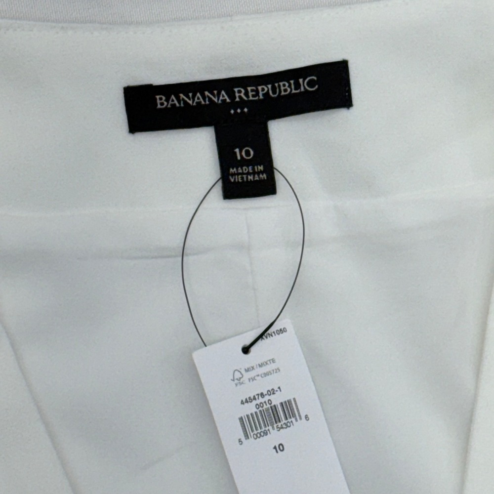 NWT Banana Republic V-Neck Bi-Stretch Mini Shift Dress Size 10 A-Line Sleeveless - Picture 7 of 10